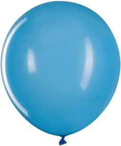 img 1 attached to 100 упаковок толстых голубых воздушных шаров для потрясающих украшений для вечеринок - идеально подходят для свадеб, детских праздников и дней рождения