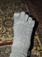 img 1 attached to Comfortable Meaiguo Cotton Crew Toe Socks For Active Women - Set Of 4 Pairs review by Craig Edwards