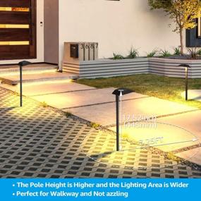 img 3 attached to Pack Of 6 LEONLITE Low Voltage Pathway Lights - 5W/400LM, 12-15V AC/DC, 23.4 Inch Walkway Lighting For Landscape, Driveways, And Outdoor Areas - Waterproof IP65, Warm White (3000K)