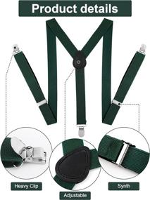 img 1 attached to Satinior Suspender Adjustable Suspenders Shoulder Men's Accessories : Ties, Cummerbunds & Pocket Squares