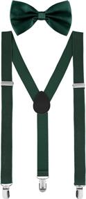 img 4 attached to Satinior Suspender Adjustable Suspenders Shoulder Men's Accessories : Ties, Cummerbunds & Pocket Squares