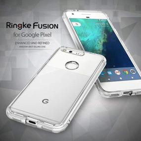 img 3 attached to Clear Protective Cover For Google Pixel 2016 - Ringke Fusion Case With PC Back And TPU Bumper, Shock-Absorption, Raised Bezels, And Drop Protection Technology