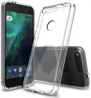 clear protective cover for google pixel 2016 - ringke fusion case with pc back and tpu bumper, shock-absorption, raised bezels, and drop protection technology логотип