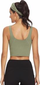 img 2 attached to Women'S Hiverlay Sports Bra Crop Tank With Built-In Support For Yoga And Athletic Workouts