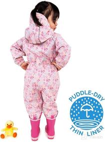 img 3 attached to 🌧️ Stay Dry with JAN & JUL Puddle-Dry Waterproof Rain Suit for Toddlers and Kids: Adjustable and Reliable