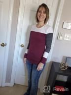 img 1 attached to Casual Color Block Women'S Tops With Long Sleeves - Sizes S To XXL By Tobrief review by Rey High