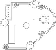 acdelco gm 15-73044 hvac panel mode door actuator - genuine original equipment logo