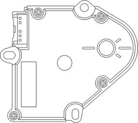 img 1 attached to ACDelco GM 15-73044 HVAC Panel Mode Door Actuator - Genuine Original Equipment