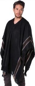 img 2 attached to Men'S Wool Western Cowboy Poncho By Gamboa - Clint Eastwood Style Adult Pancho