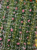 картинка 1 прикреплена к отзыву Украсьте свой дом и сад с помощью набора искусственного винограда из 3 розовых лоз в прекрасном синем цвете от U'Artlines. от Matthew Flores