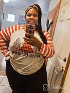 img 1 attached to Striped Raglan Tunics For Women, Plus-Size Christmas Shirts With Casual And Funny Tops review by Megan Ramirez