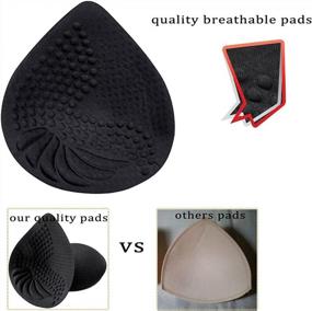 img 2 attached to 2 Pairs Latex Bra Inserts For Sports Bras, Bikini Tops: Get The Support You Need With PRETTYWELL Bra Pads.