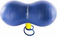 get fit and strong with bintiva anti-burst peanut ball - free foot pump included! logo