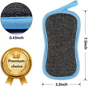 img 3 attached to 🧽 Efficient 12 Pack Multi-Purpose Scrub Sponges for Kitchen Cleaning - Blue