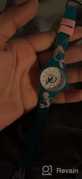 img 1 attached to Time Teacher School Watch - First Watch - Teach Your Child to Tell Time in Just 5 Minutes with The Most Intuitive Dial! Hypoallergenic Silicone Watch Perfect for Kids, Children, and Toddlers review by Tyson Burch