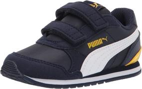 img 4 attached to PUMA Unisex Baby Fastener Peacoat Vibrant Girls' Shoes ~ Athletic