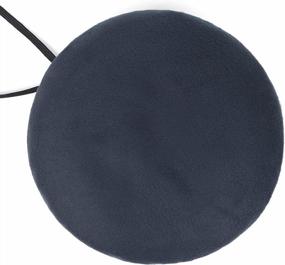 img 1 attached to Adjustable X-Large Wool Beret Hat For Artists And Painters - Lightweight French Beret In Big Size For Better Comfort And Style