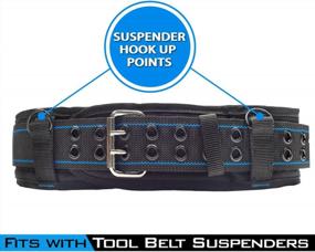 img 3 attached to Maximize Your Comfort And Efficiency With AISENIN'S 3 Inch Padded Tool Belt For Heavy Duty Work - Available In Blue And Black