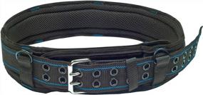img 4 attached to Maximize Your Comfort And Efficiency With AISENIN'S 3 Inch Padded Tool Belt For Heavy Duty Work - Available In Blue And Black