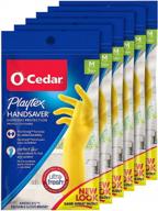 🧤 medium pack of 6 playtex handsaver reusable rubber gloves logo