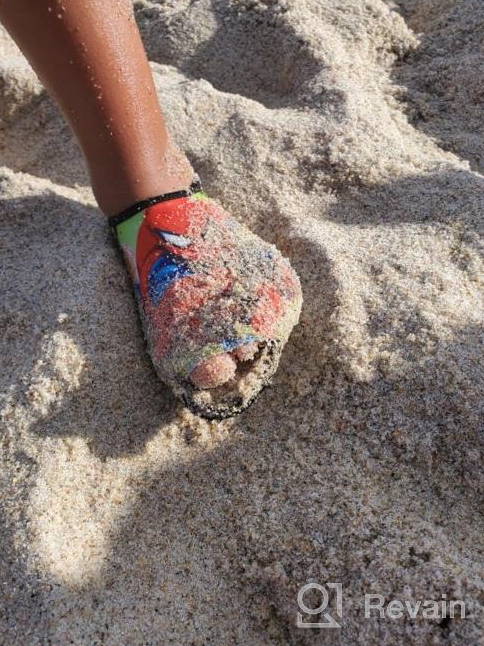 img 1 attached to 🏻 S Freedom Unisex Kids Quick-Dry Barefoot Aqua Socks Shoes: Ideal Swimwear for Beach, Pool, Surfing, and Walking - Soft and Comfortable review by Tim Purdie