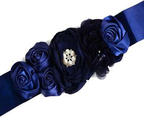 img 1 attached to Womens Bridal Bridesmaid Pregnant Wedding Women's Accessories in Belts