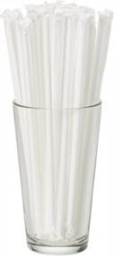 img 2 attached to DuraHome 1000-Pack Individually Wrapped 8-Inch Restaurant Style Plastic Straws, BPA-Free And 0.24" Wide - Perfect For Parties And Gatherings!