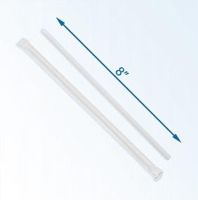 img 1 attached to DuraHome 1000-Pack Individually Wrapped 8-Inch Restaurant Style Plastic Straws, BPA-Free And 0.24" Wide - Perfect For Parties And Gatherings!