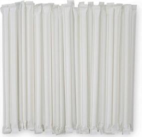 img 4 attached to DuraHome 1000-Pack Individually Wrapped 8-Inch Restaurant Style Plastic Straws, BPA-Free And 0.24" Wide - Perfect For Parties And Gatherings!