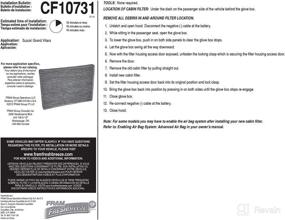 img 2 attached to FRAM Fresh Breeze Cabin Air Filter with Arm &amp; Hammer Baking Soda, CF10731 for Suzuki Vehicles - Enhanced Air Quality and Allergy Relief