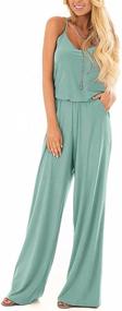 img 3 attached to LACOZY Sleeveless Spaghetti Jumpsuit Rompers Women's Clothing : Jumpsuits, Rompers & Overalls