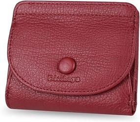 img 4 attached to 👝 Dicihaya Genuine Leather Wallets & Multi-Compartment Handbags for Women - Wallet Collection