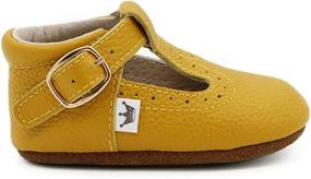 img 4 attached to Liv Leo T Strap Oxford Leather Girls' Shoes - Stylish and Comfy Flats!