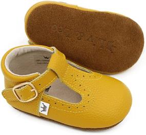 img 3 attached to Liv Leo T Strap Oxford Leather Girls' Shoes - Stylish and Comfy Flats!