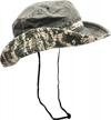 outdoor boonie sun hat for hiking, camping, fishing, operator floppy military camo summer cap for men or women logo
