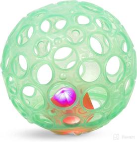 img 4 attached to B. toys by Battat Baby Ball – Sensory Light-Up Toy – Grab n’ Glow™ – Textured Ball with Holes – Glowing Lights & Rattle – Infant, Baby – Ages 0+