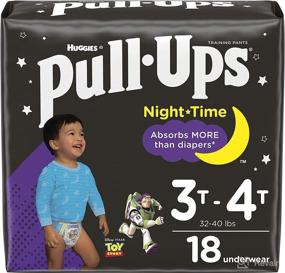 img 4 attached to 🚽 Pull-Ups Boys' Nighttime Potty Training Pants: 3T-4T, 18 Ct - Effective Potty Training Underwear!