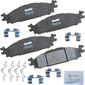 img 1 attached to 🔧 Bendix Premium CFC1508 Ceramic Brake Pad (Front) with Copper-Free Formula and Included Installation Hardware