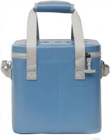 img 2 attached to RTIC Soft Cooler 12 Can, Insulated Bag Portable Ice Chest Box For Lunch, Beach, Drink, Beverage, Travel, Camping, Picnic, Car, Trips, Floating Cooler Leak-Proof With Zipper, Slate Blue