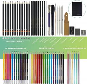 img 2 attached to Get Creative With TAVOLOZZA 77 Pack Drawing Set: Professional Art Supplies At Your Fingertips!