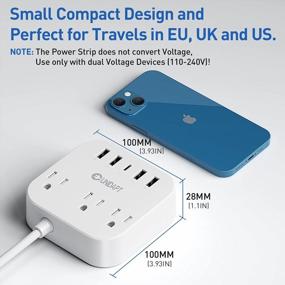 img 2 attached to Unidapt'S All-In-One European Travel Plug Adapter With USB-C And 4 USB Ports For EU/UK/US - Perfect For Travel, Cruise Ship, And Home Use!