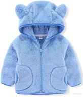 🐻 ichunhua baby girls bear ears fleece long sleeve jacket sweatshirt outwear logo