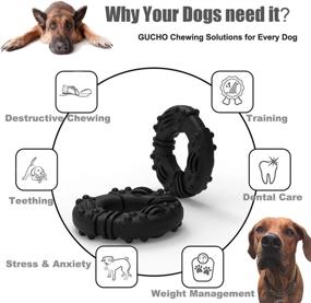 img 3 attached to Indestructible Dog Chew Toys For Aggressive Chewers - Lifetime Replacement Guarantee - Medium/Large Dogs Teething & Training Toy Set