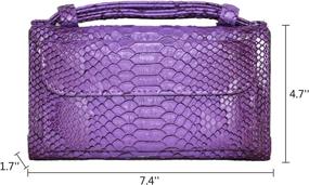 img 3 attached to Oichy Wallets Crossbody Shoulder Snakeskin Women's Handbags & Wallets - Shoulder Bags