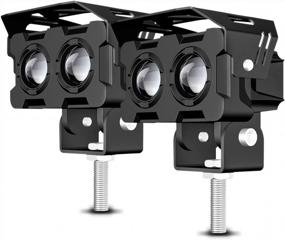 img 4 attached to Upgrade Your Motorcycle Lighting With CIIHON LED Driving Lights - 120W, 12000LM, 2PC Set