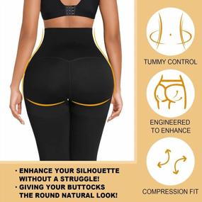 img 1 attached to Women'S High Waist Sauna Shorts 2"/3"/9" Compression Leggings For Tummy Control And Workout Body Shaping By FeelinGirl.