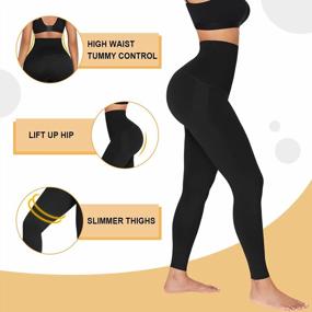 img 2 attached to Women'S High Waist Sauna Shorts 2"/3"/9" Compression Leggings For Tummy Control And Workout Body Shaping By FeelinGirl.