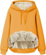 warm & cozy: duyang women's winter sherpa fleece pullover sweatshirts logo