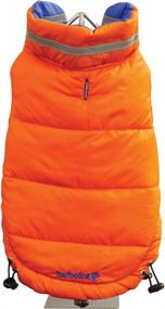 img 2 attached to FouFou Dog Royal Blue/Orange 2XL Fou Ski Parka Dog Coat