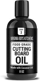 img 4 attached to 🥥 Food-Grade Butcher Block Oil by Virginia Boys Kitchens - Coconut Oil, NO Mineral Oil - Kitchen Countertop, Cutting Board, and Butcher Block Wood Conditioner - Made in the USA for Food Safety